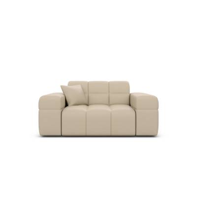 Lomob fauteuil 1 place en similicuir beige