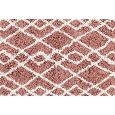 Fes tapis de bain rose 70x100