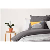Alexia parure de lit coton gris graphite 135x200