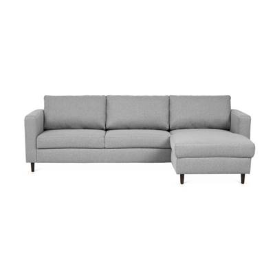 Paula canapé d'angle réversible gris