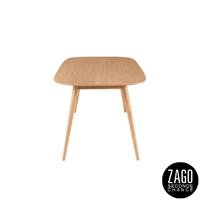 Calypso table à manger plaqué chêne clair 6 personnes