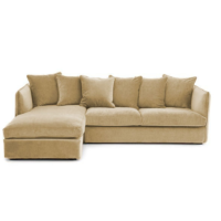 Marceau canap d'angle gauche velours dor