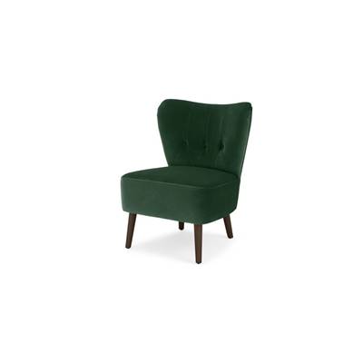 Charley fauteuil en velours recyclé vert sapin