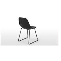 Duggie chaise plastique noir