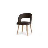 Enid chaise velours gris
