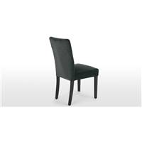 Flynn chaise velours gris nuit