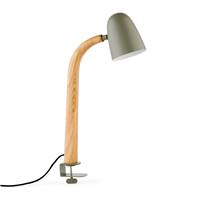 Lamionne lampe à pince métal et chêne