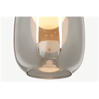Masako suspension LED verre fumé et verre dépoli