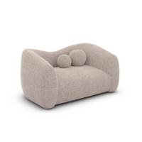 Rico fauteuil 1 place en tissu texturé beige