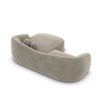 Rico canapé d'angle droit en velours beige foncé