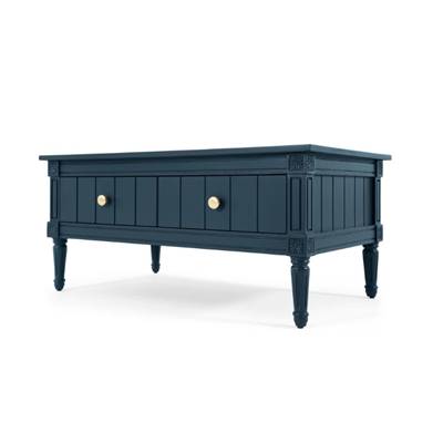 Bourbon table basse vintage bleu foncé