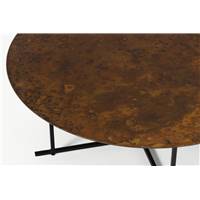 Morland table basse ronde bronze oxydé