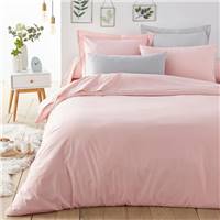 Nariosce drap plat en coton rose pétale 180x290