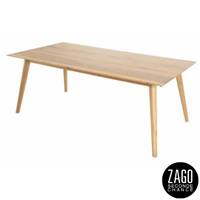 Elfy table extensible en chêne massif 180cm avec allonge en option