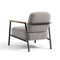 Rosalie fauteuil natté chiné gris