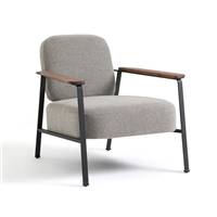 Rosalie fauteuil natté chiné gris