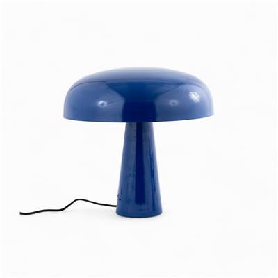 Ernest lampe champignon en métal bleu