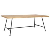 Alto table basse bois et métal rectangulaire H45