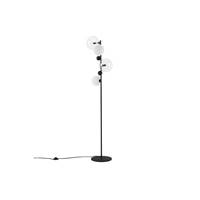 Globus lampadaire verre fumé et métal