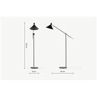 Oglivy lampadaire métal noir