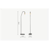 Starkey lampadaire noir et laiton