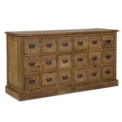 Lenon buffet en bois recyclé 18 tiroirs