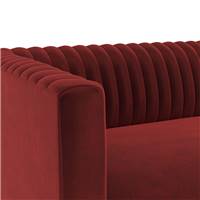 Savoy canapé 3 places en velours bordeaux