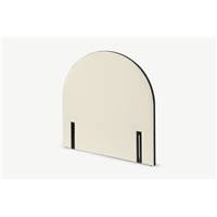 Fresia tête de lit 140cm bouclée blanche