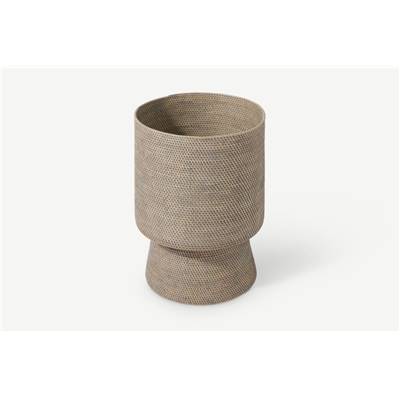 Hadid cache-pot naturel gris