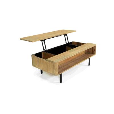 Ibiza, table basse relevable en Acacia