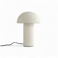 Lesina lampe champignon en papier maché blanc