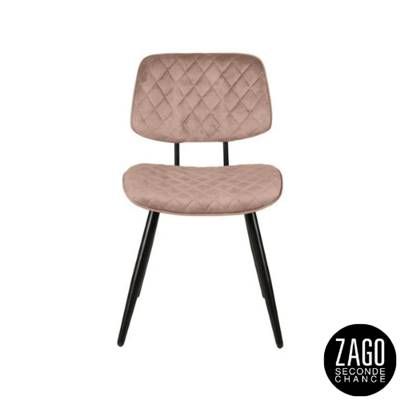 Lizzy chaise en velours beige H43