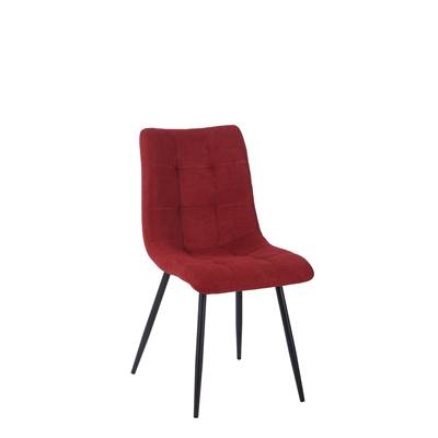 Alba chaise en tissu rouge
