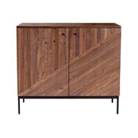 Maize petit buffet 2 portes en bois recyclé et métal