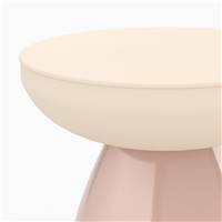 Shirel table d'appoint ronde en métal rose ø40