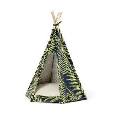 Terri panier tipi imprimé feuillage 57x65
