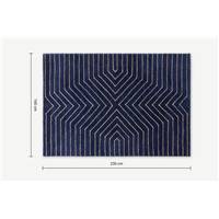 Moldan grand tapis doux bleu foncé 160x230