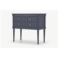 Bourbon buffet vintage bleu fonc et laiton