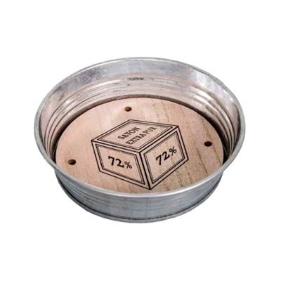 Bassine zinc porte-savon