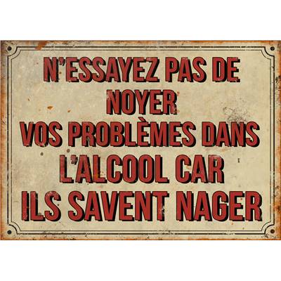Plaque "N'essayez pas" 21 x 15