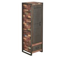 Nautical armoire bois de bateau recycl 1 porte 1 tiroir