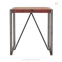Nautical table haute bois de bateau recyclé L100cm