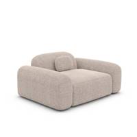 Buccana fauteuil en tissu texturé beige