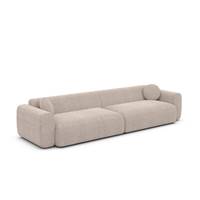 Shoo canapé 4 places en tissu texturé beige