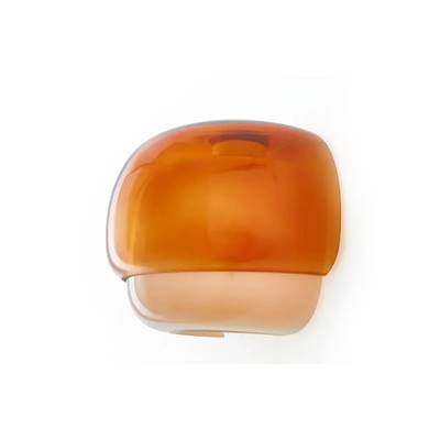 Aljabal applique en verre coloré orange foncé