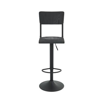 Glavo chaise de bar réglable en bois noir