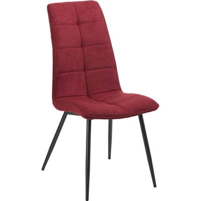 Aglo chaise en tissu rouge