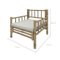 Taman fauteuil de jardin en bambou naturel