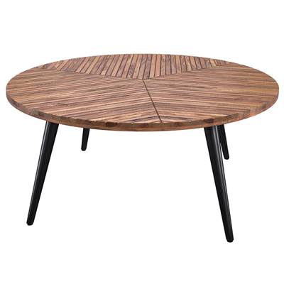 Malang table basse ronde en bois d'acacia