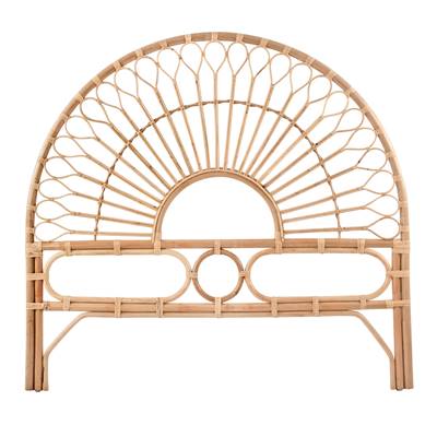 Boho tête de lit 140cm en rotin naturel